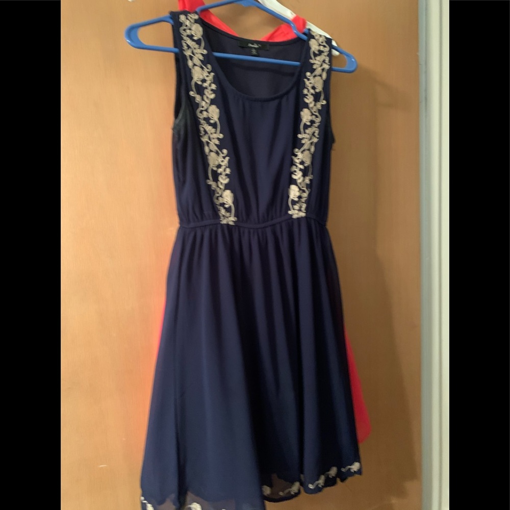 Simple and cute navy dress